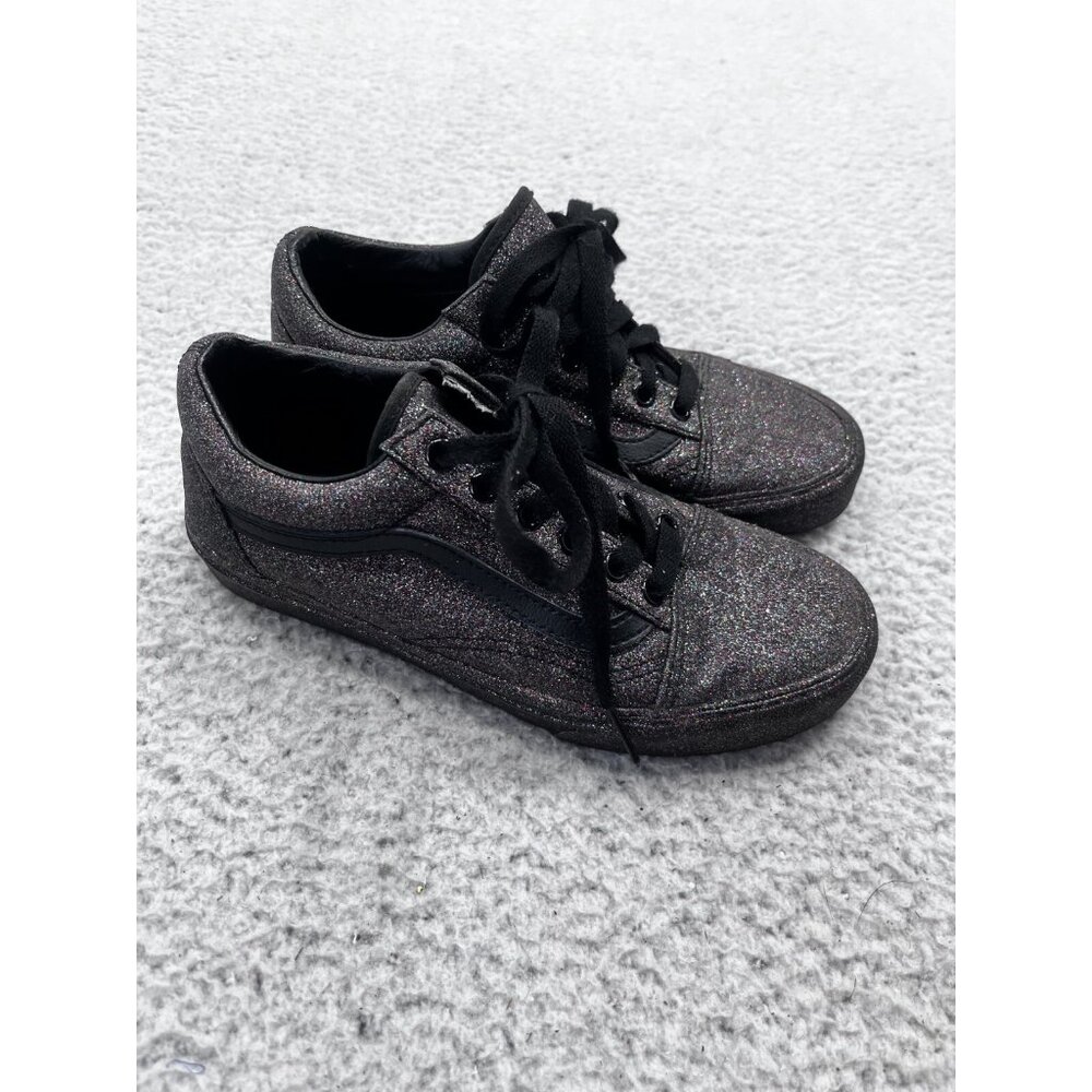 VANS Old Skool Multicolor Glitter Lace Up Low Top Sneaker Men's 5 Women's 6.5 - Picture 4 of 11